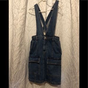 H&M Denim Jumper Skirt